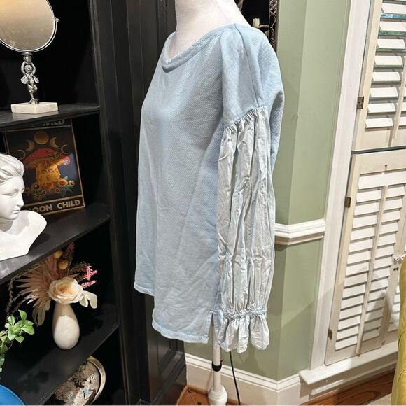 Pilcro and The Letterpress Mixed-Media Pullover Size Small - Picture 7 of 12